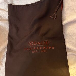 Coach Brown Leatherware dust Bag